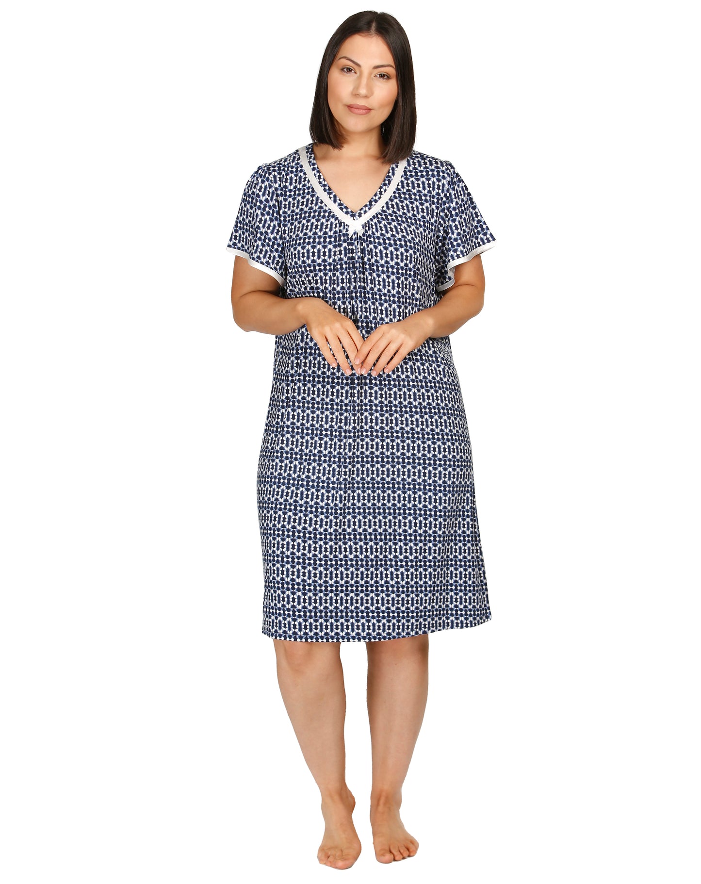 IKAT NIGHTIE NAVY - Y302I