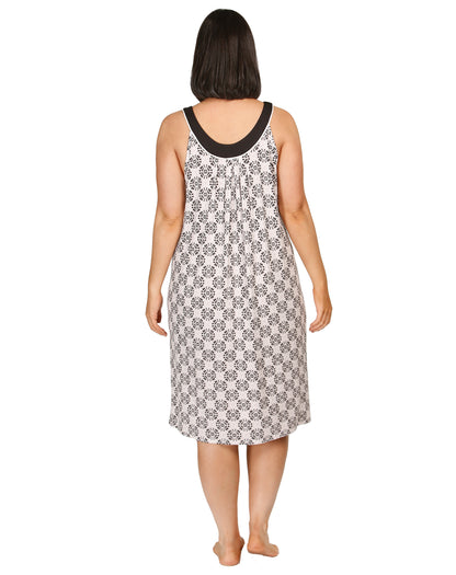 BATIK SLEEVELESS NIGHTIE BLACK - Y453B