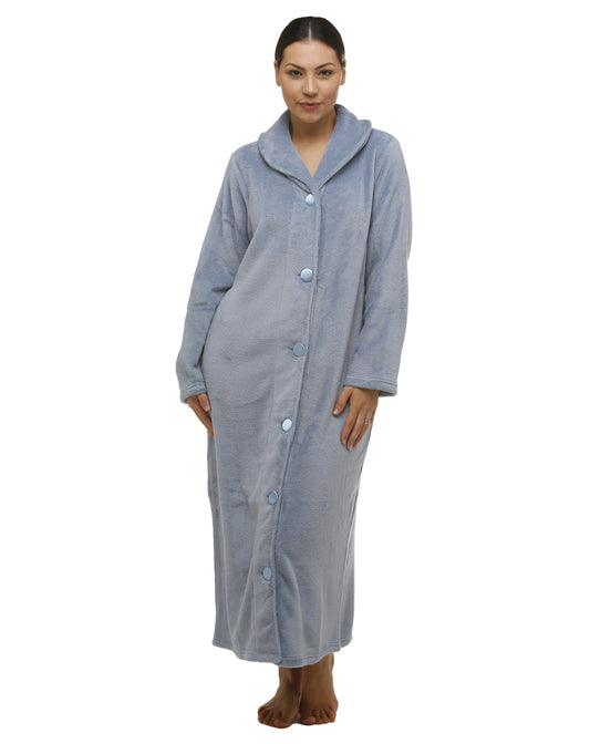 BUTTON ROBE STORM BLUE - Y830